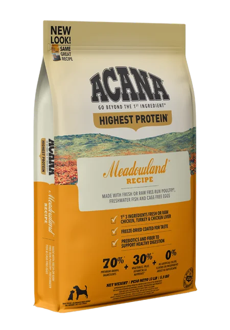 ACANA Highest Protein Meadowland Recipe Dry Dog Food