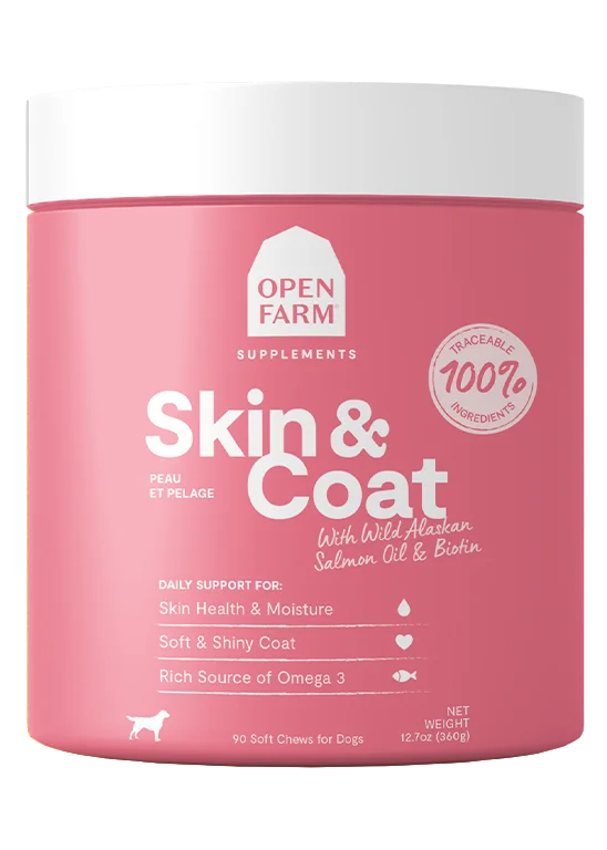 Open Farm Skin & Coat Supplement Chews for Dogs (90 Ct.)