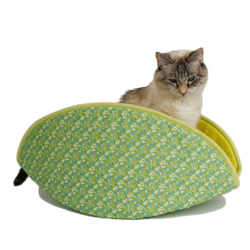 Jumbo Cat Canoe - Screaming Green Floral