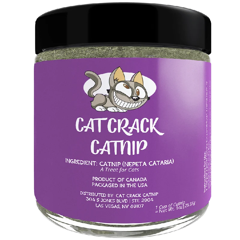 Cat Crack Catnip, Zoomie-Inducing Cat Nip Blend, North American Made & 100% Natural, Safe & Non-Addictive Catnip Treats Used to Supplement Catnip Toys, Catnip Spray, & Cat Accessories