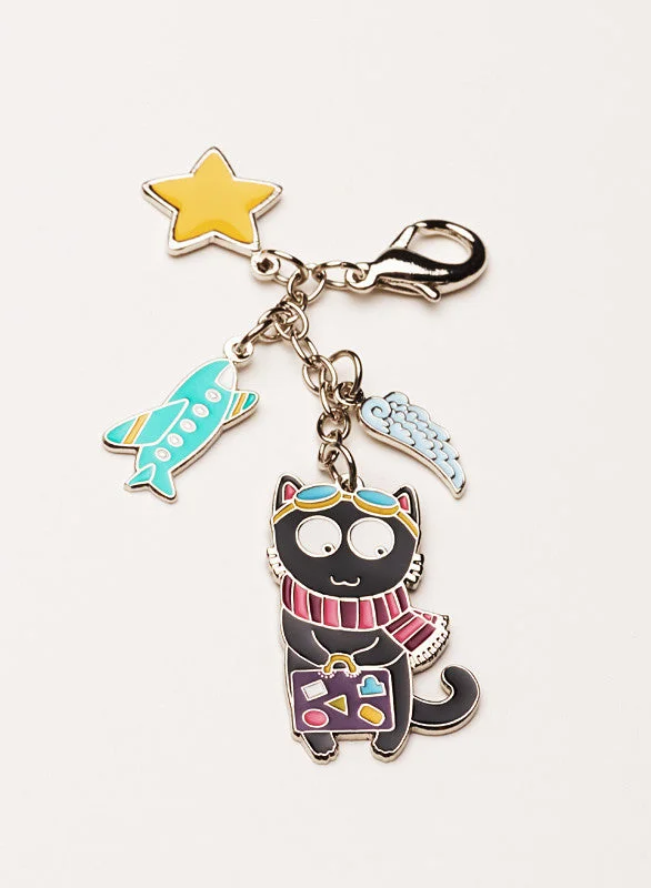 Traveler's Lucky Charm "Pilot Kitty"