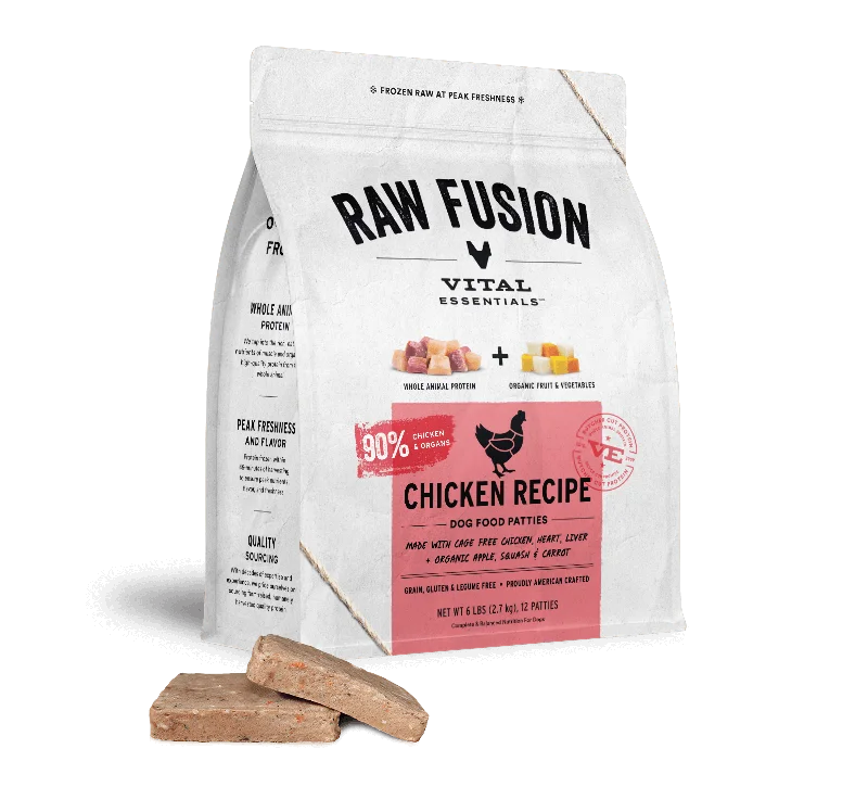 Vital Essentials Fusion Frozen Chicken Dinner Patties