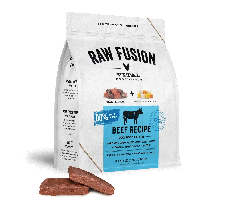 Vital Essentials Fusion Frozen Beef Dinner Patties