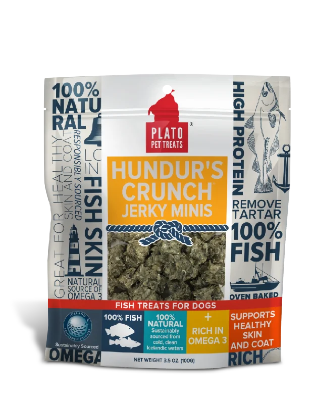 Plato Hundur’s Crunch Jerky Minis Fish Dog Treats (3.5-oz)