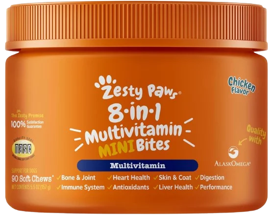 8-in-1 Multivitamin Mini Bites for Small Dogs