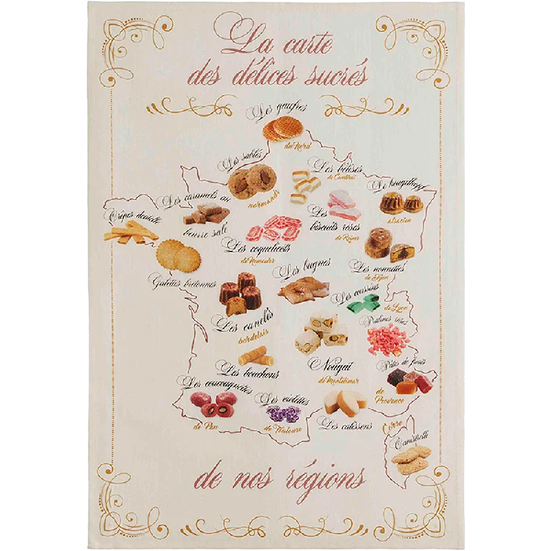 Carte Gourmande Tea Towel