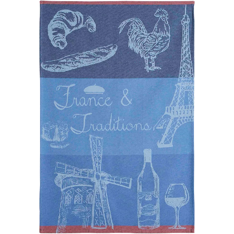 France et Tradition Blue Tea Towel