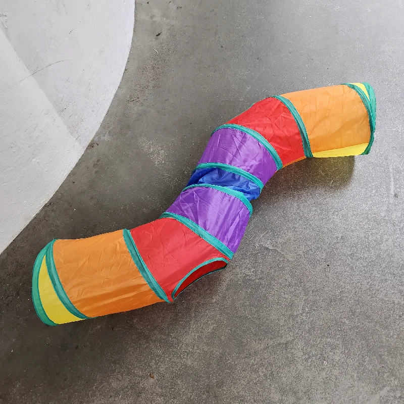 Rainbow colour Cat Tunnel Toy