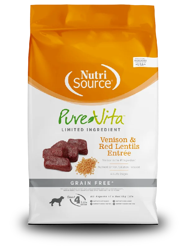 NutriSource® PureVita™ Limited Ingredient Venison & Red Lentils Entrée Dog Food