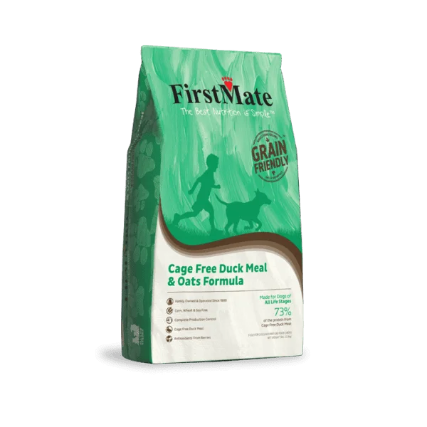 FirstMate Pet Foods Cage Free Duck & Oats Formula Dry Dog Food