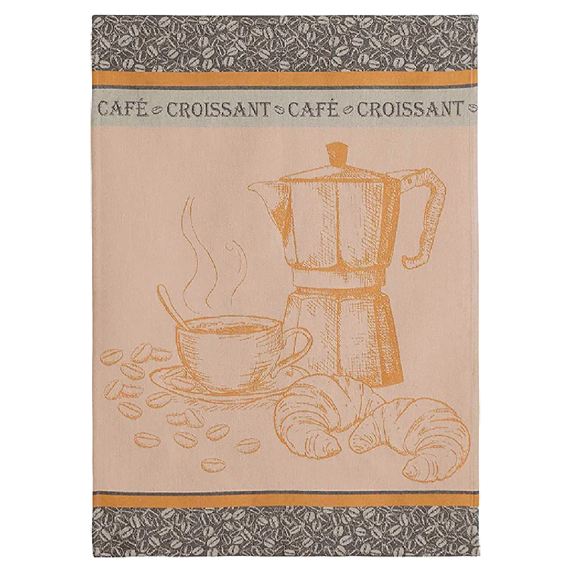 Café Croissant Tea Towel