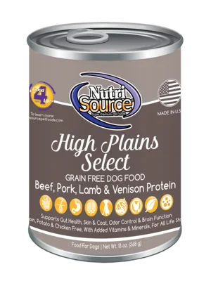 NutriSource® High Plains Select Grain Free Dog Food (13oz)