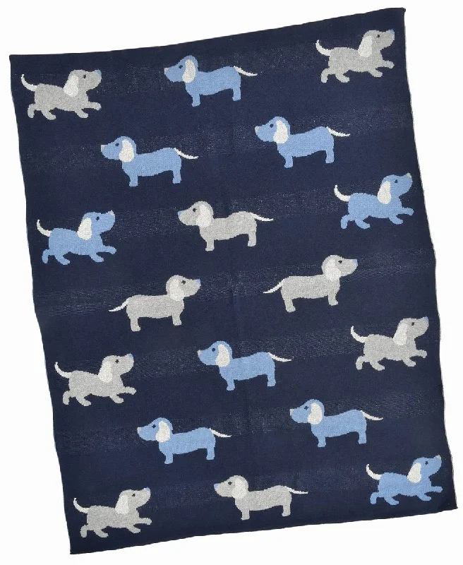 Blue Dogs Baby Blanket