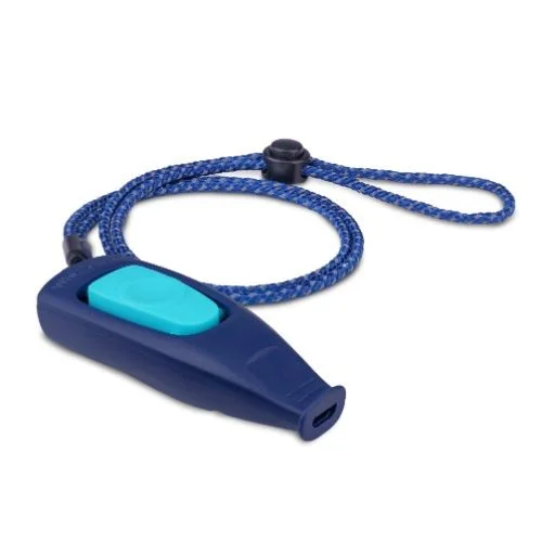 Coachi Navy Whizzclick 2 in 1 Training Whistle and Clicker