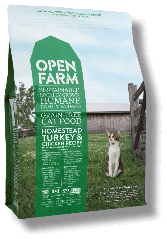 Open Farm Dry Cat Food Grain-Free Homestead Turkey & Chicken Recipe