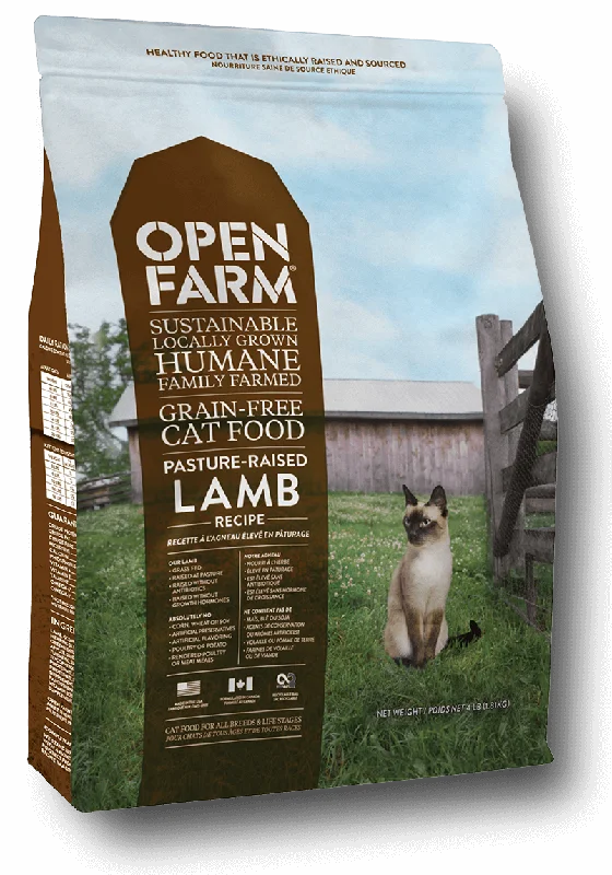 Open Farm Dry Cat Food Grain-Free Pasture-Raised Lamb Recipe