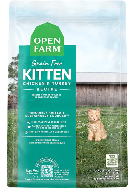 Open Farm Dry Cat Food Grain-Free Kitten Chicken & Turkey Recipe