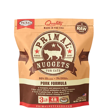 Primal Frozen Raw Cat Food Pork Formula