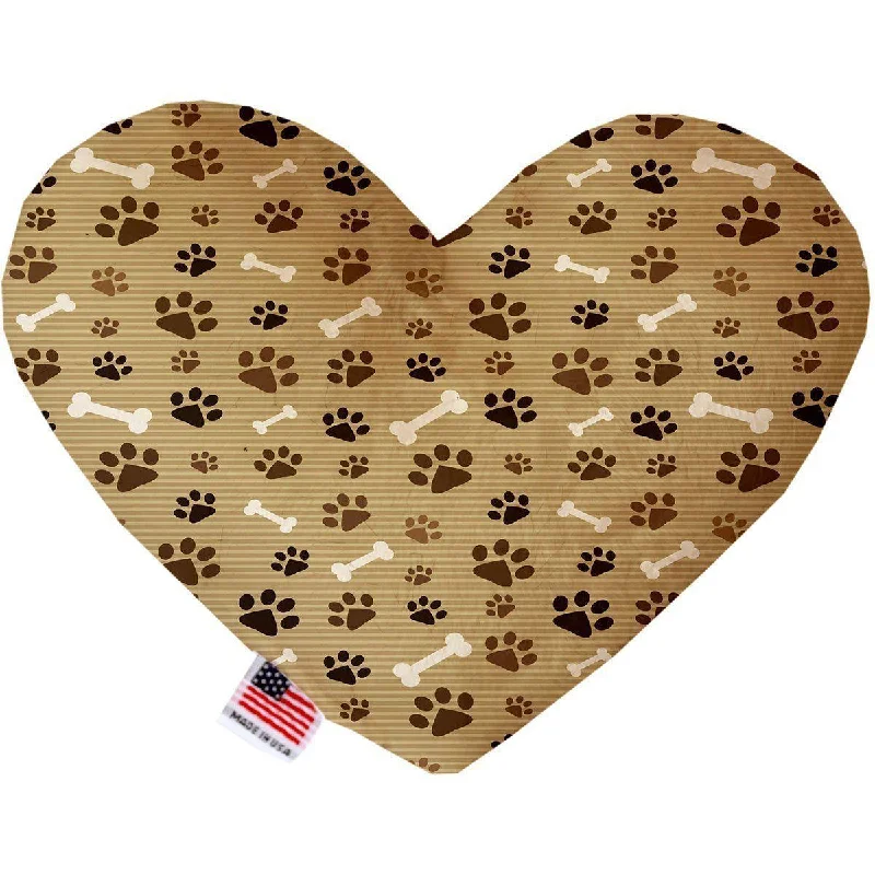 Heart Dog Toy Stuffing Free Mocha Paws And Bones