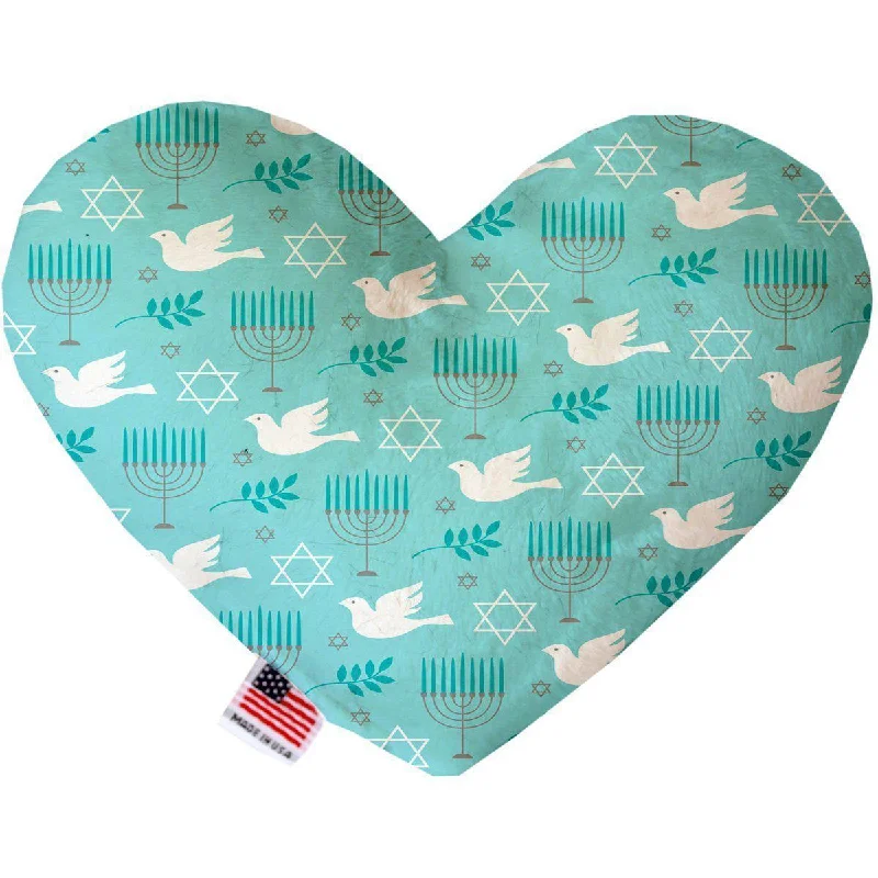 Heart Dog Toy Stuffing Free Peace And Hanukkah