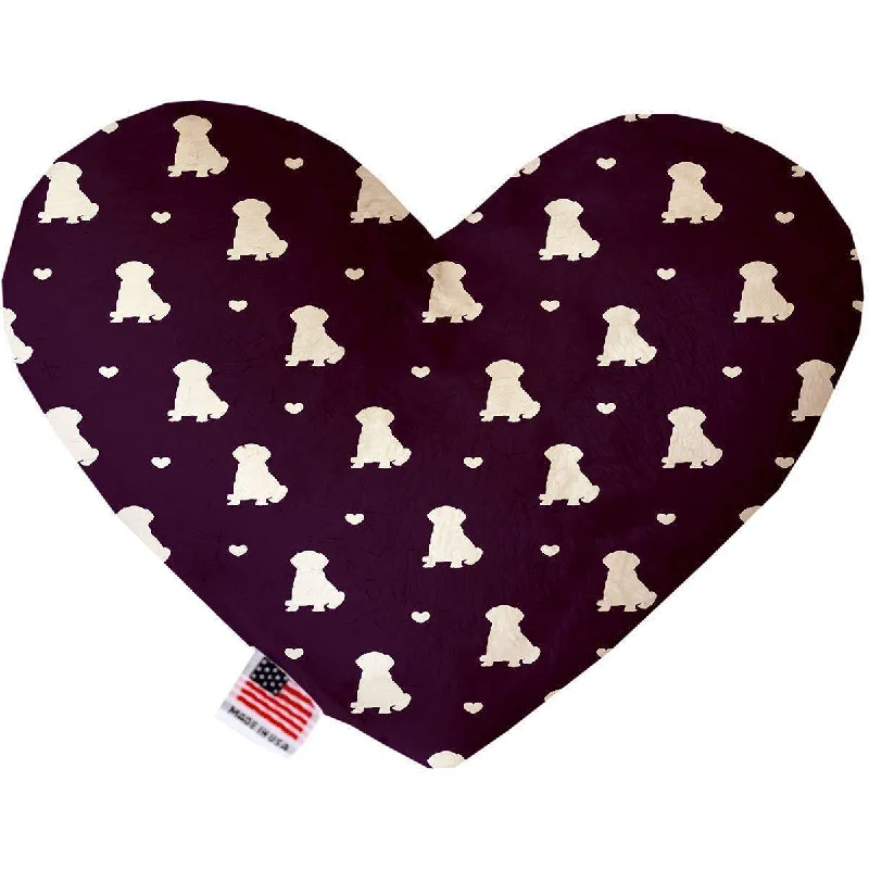 Heart Dog Toy Stuffing Free Purple Puppy Love