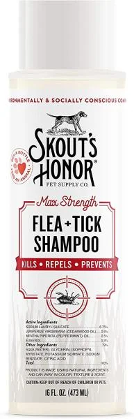 SH Flea & Tick Dog Shampoo 16 oz