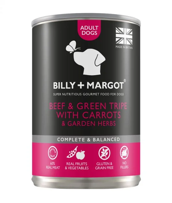 Billy & Margot Beef and Green Tripe Canned Adult Dog Food