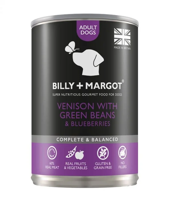 Billy & Margot Venison with Green Beans Canned Adult Dog Food