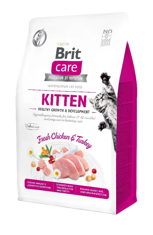 BRIT CARE Cat KITTEN Healthy Growth&Development, bez žitarica, 7 kg