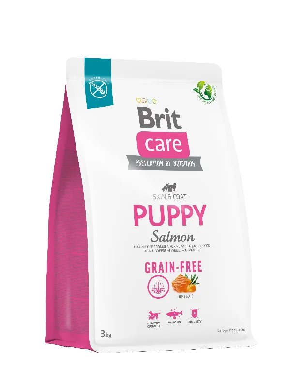 BRIT CARE Grain-free Skin&Coat PUPPY, losos i krumpir, bez žitarica