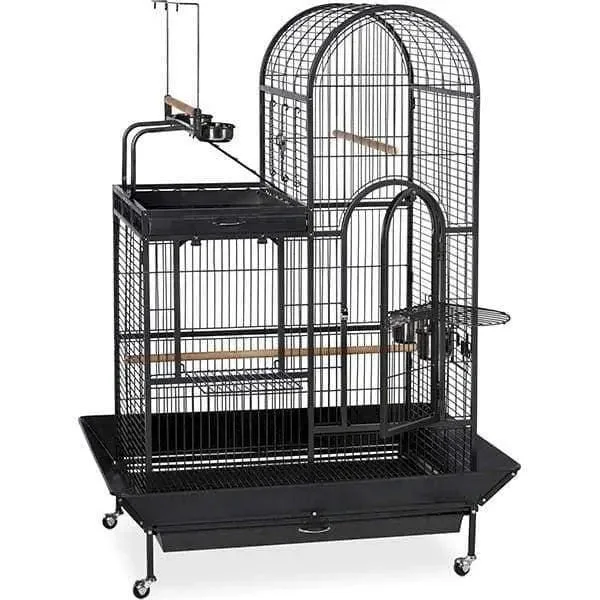 Prevue Pet Deluxe Parrot Dometop Cage with Playtop