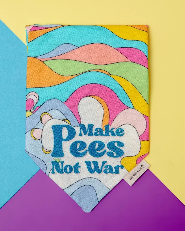 Make Pees Not War Dog Bandana (Made in the USA) (FINAL SALE)