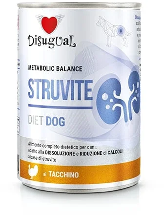 DISUGUAL Struvite conservă pentru câini, cu carne de curcan 400g