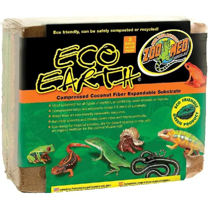 Eco Earth Compressed Coconut Fiber Reptile Substrate