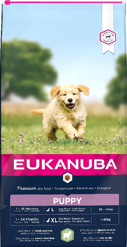 EUKANUBA PUPPY&JUNIOR LARGE L/XL Janjetina s rižom