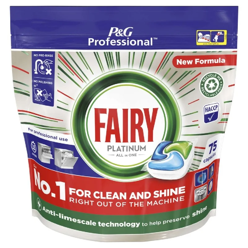 Fairy Platinum Original Dishwasher Capsules (Pack of 75)