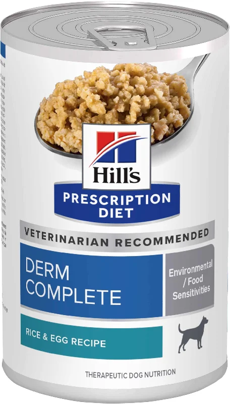 HILL's PD CANINE Derm Complete Conservă împotriva alergiilor 370 g