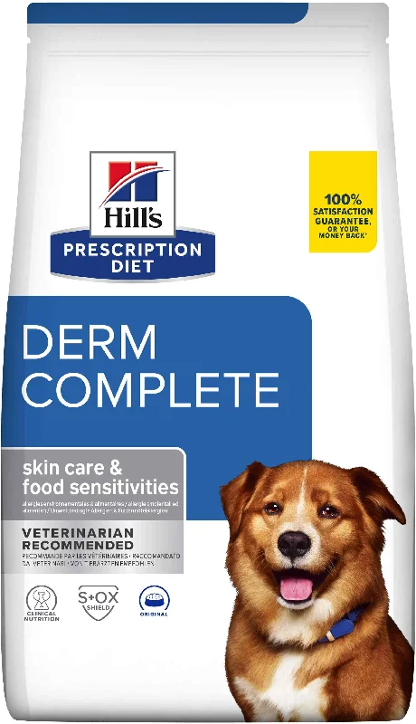 HILL's PD CANINE Hrană uscată  DERM COMPLETE pentru afecţiuni dermatologice 12kg