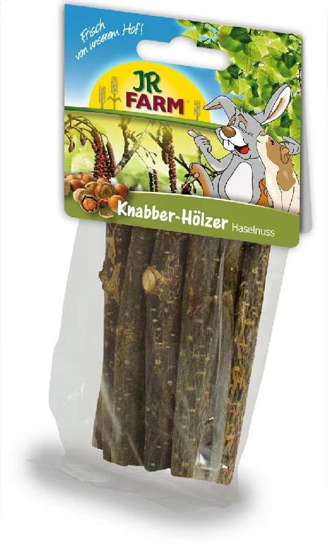 JR FARM Nibbler Sticks Hazelnut, crenguţe de alun pentru ros 40g