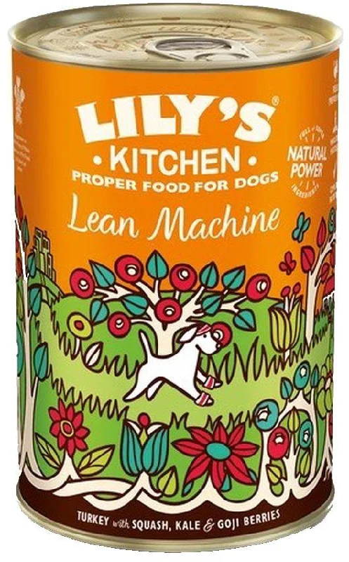 LILY'S KITCHEN Lean Machine Conservă pentru câini, curcan dovleac/kale 400g