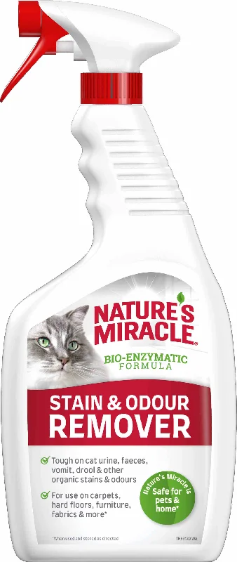 NATURE'S MIRACLE Pisici, soluţie pentru pete şi mirosuri neplăcute 709ml