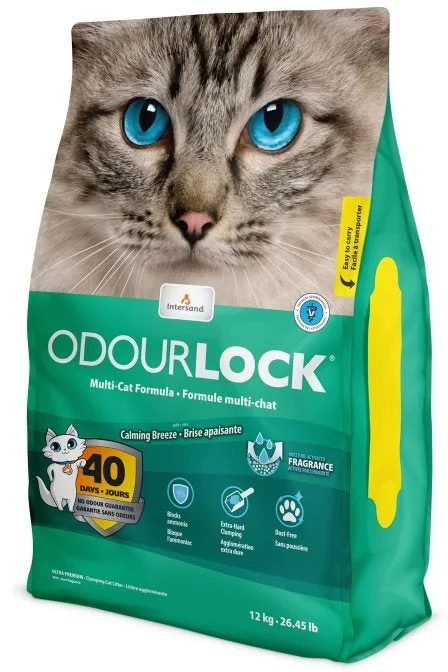 ODOURLOCK Multi-Cat Calming Breeze Formula, nisip pt pisici 12kg