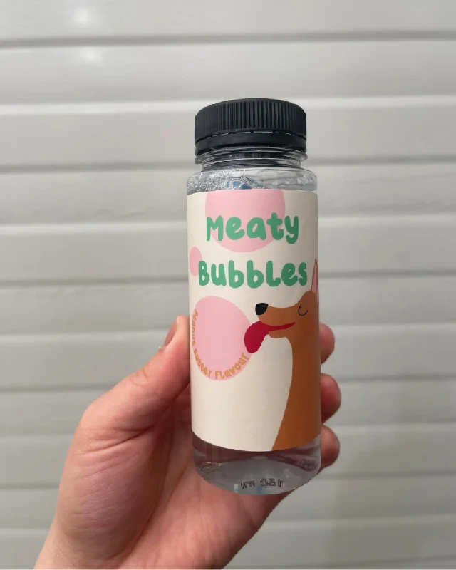 Peanut Butter Flavored Dog Bubbles (Vegan Friendly & Gluten Free)