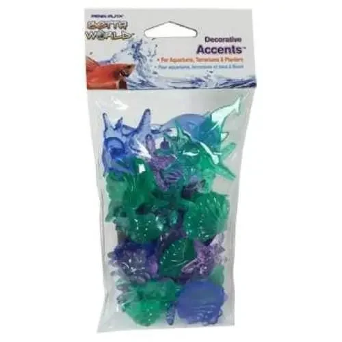 Penn-plax Betta World Decorative Accents Assorted Sea Shapes