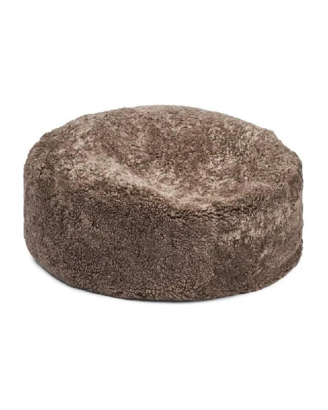 Sheepskin Shortwool Pet Bean Bag in Taupe (29" x 11")