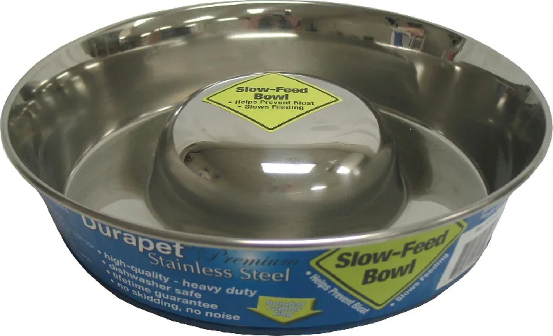 Slow Feed Stainless Steel Bowl