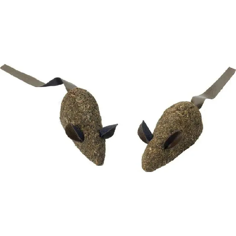 Spot 100% Catnip Candy Mice Cat Toy Brown 3.5 in, 2 pk