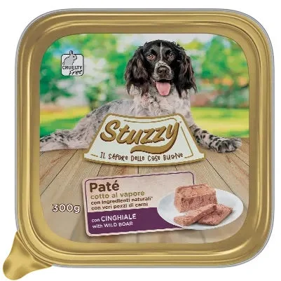 STUZZY Dog Pate pentru câini, cu Porc Mistreţ 300g