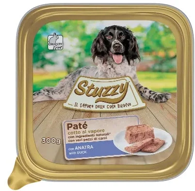 STUZZY Dog Pate pentru câini, cu Raţă 300g