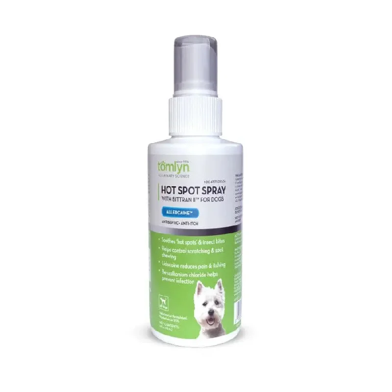 Tomlyn Hot Spot Spray for Dogs with Bittran II 4oz